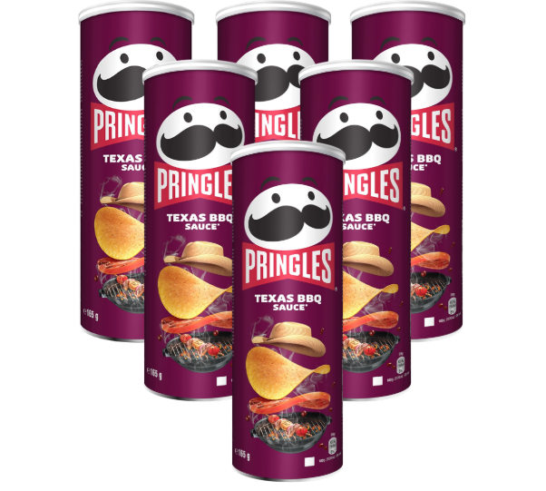 Pringles Texas BBQ Flavour 165g x 6